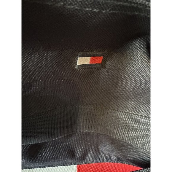 Vintage 90s Tommy Hilfiger Big Flag Spellout Gym Duffle Carry-On Travel … - Picture 3 of 6